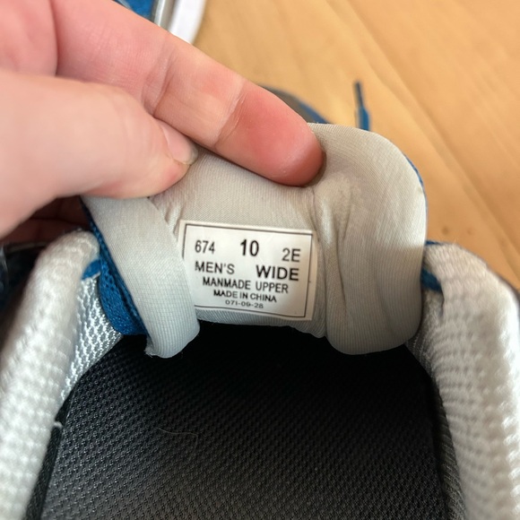 Orthofeet sprint Blue and Gray Men's Shoes 10 Wide - Picture 9 of 11